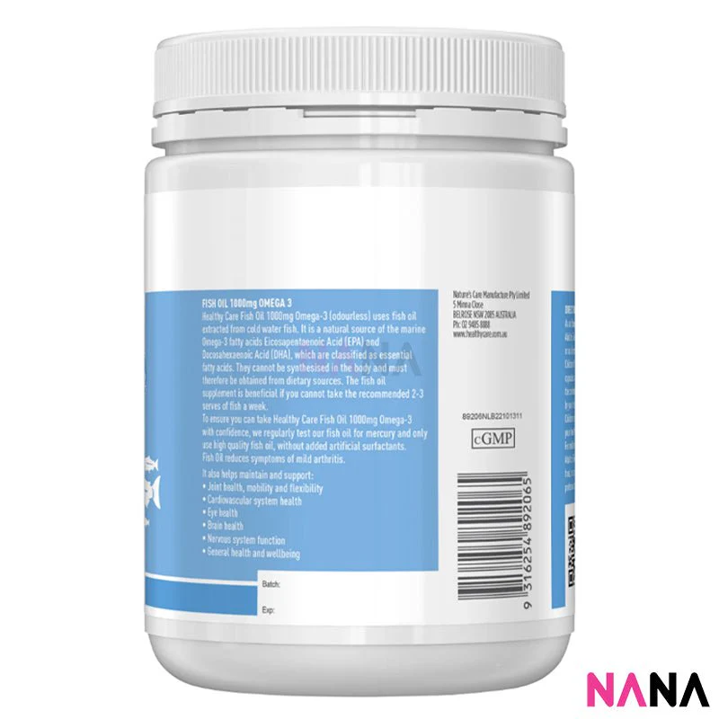 Healthy Care Fish Oil 1000mg Omega 3 400 Capsules - Image 3