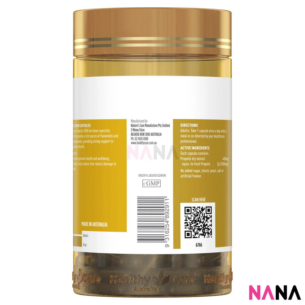 Healthy Care Propolis 2000mg 200cap - Image 3