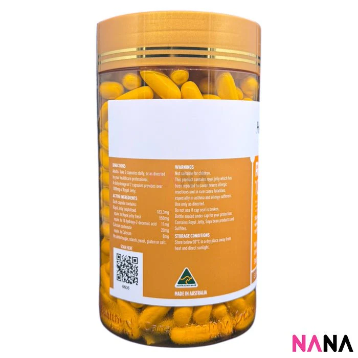 Healthy Care Royal Jelly 1000mg 365 Capsules - Image 2