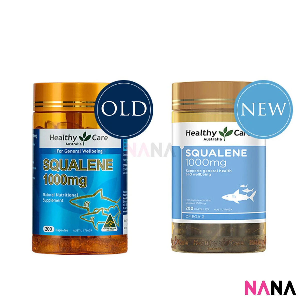 Healthy Care Squalene 1000mg 200 Capsules - Image 2