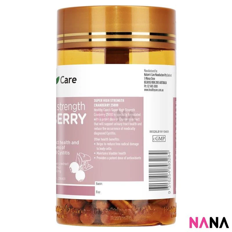 Healthy Care Super High Strength Cranberry 25000mg 90caps - Image 2