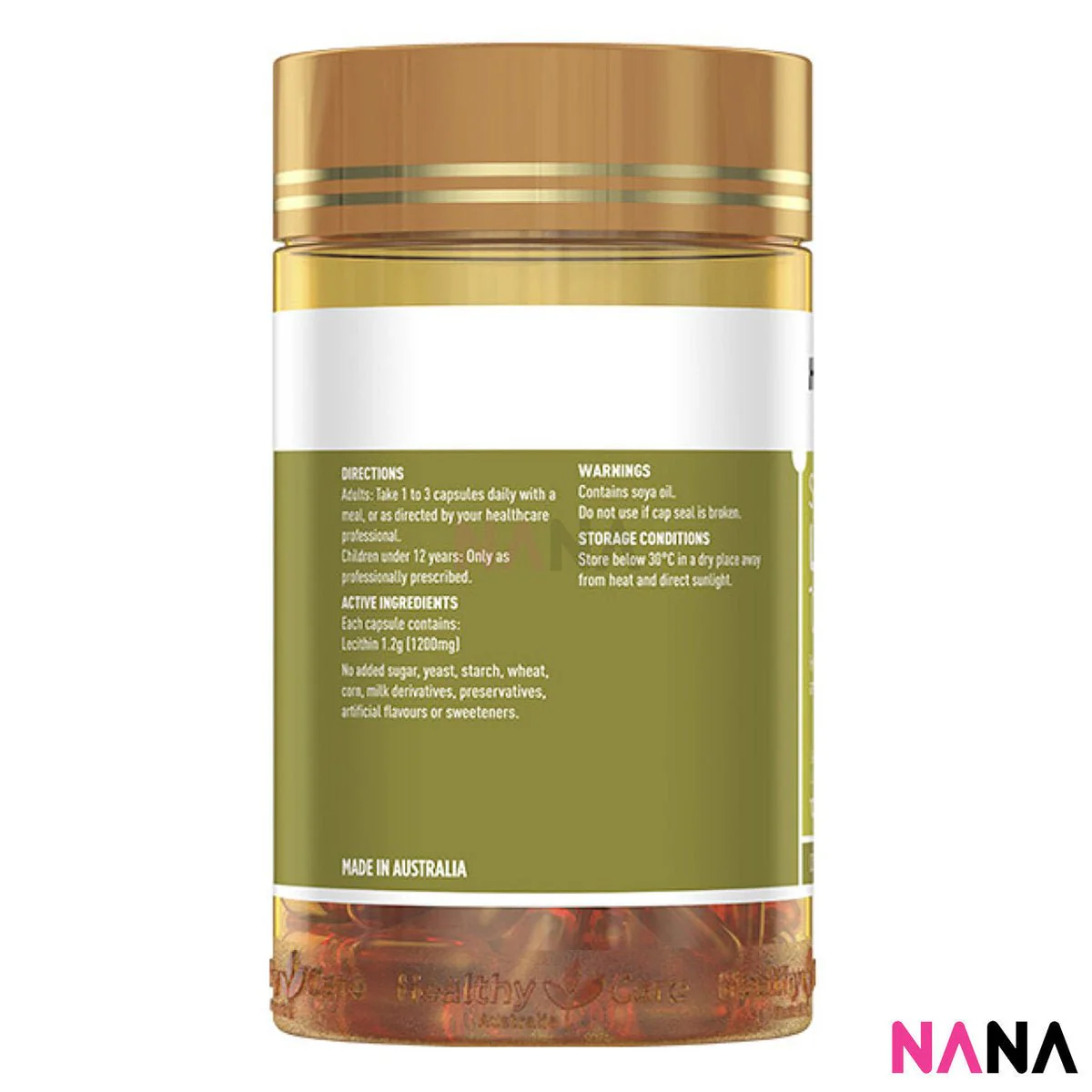 Healthy Care Super Lecithin 1200mg 100cap - Image 3