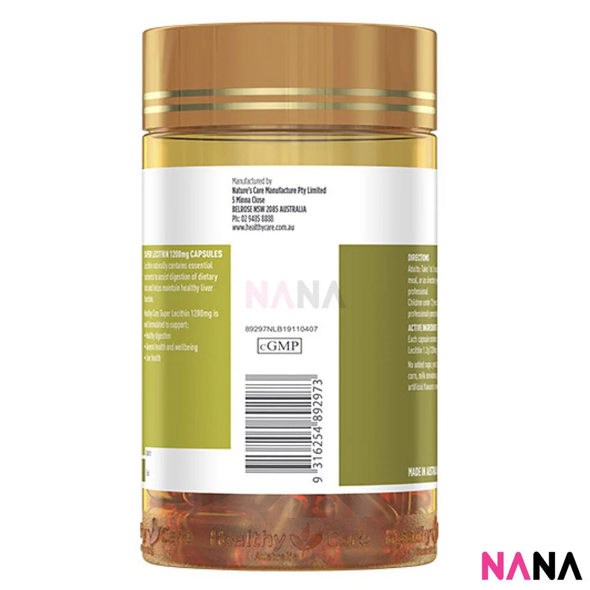 Healthy Care Super Lecithin 1200mg 100cap - Image 4