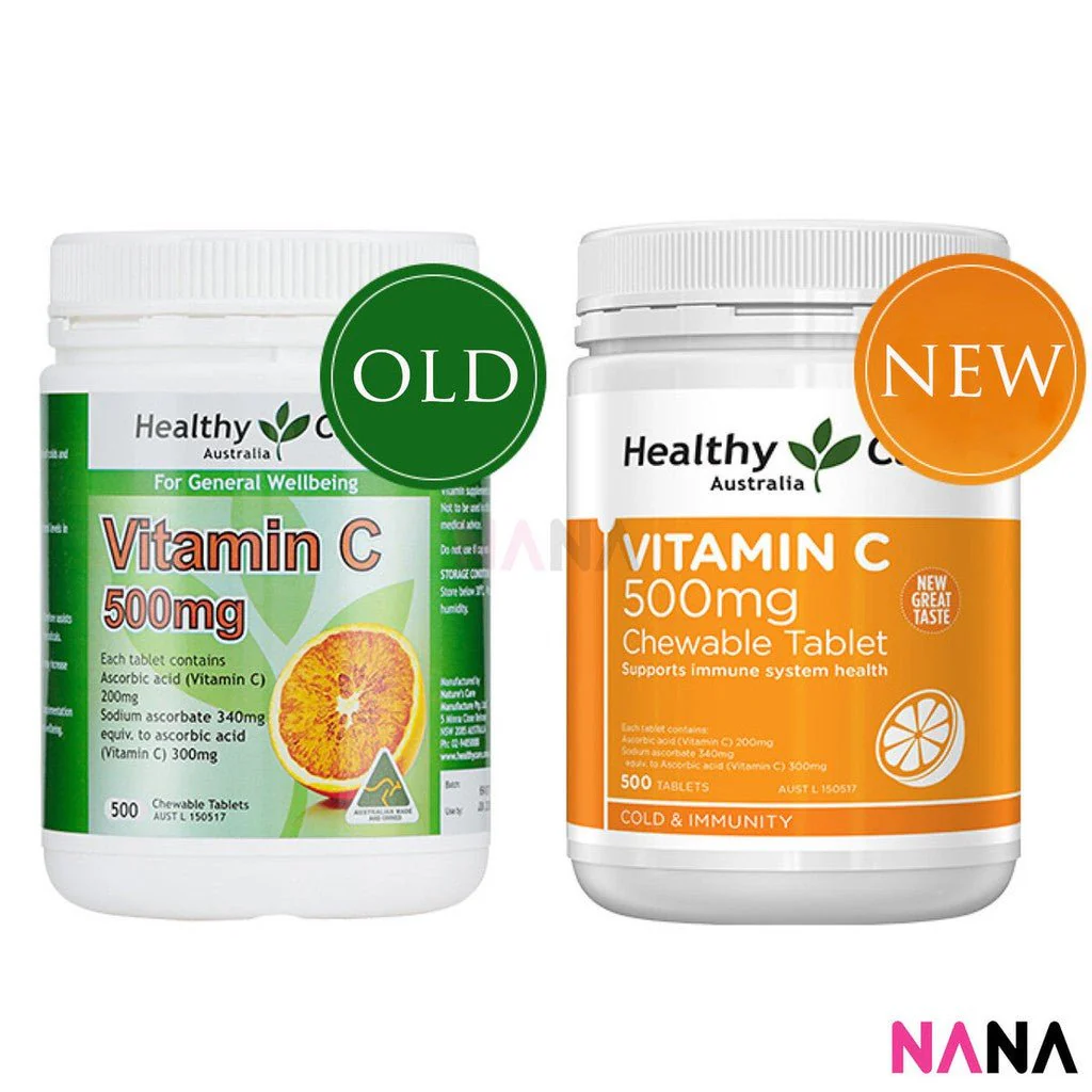 Healthy Care Vitamin C 500mg Chewable 500cap - Image 2