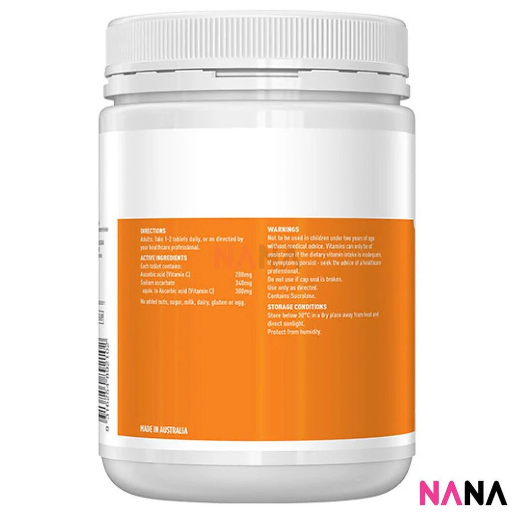 Healthy Care Vitamin C 500mg Chewable 500cap - Image 3