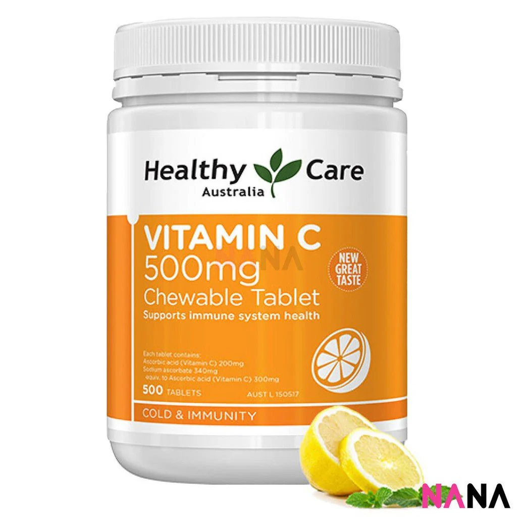 Healthy Care Vitamin C 500mg Chewable 500cap - Image 5
