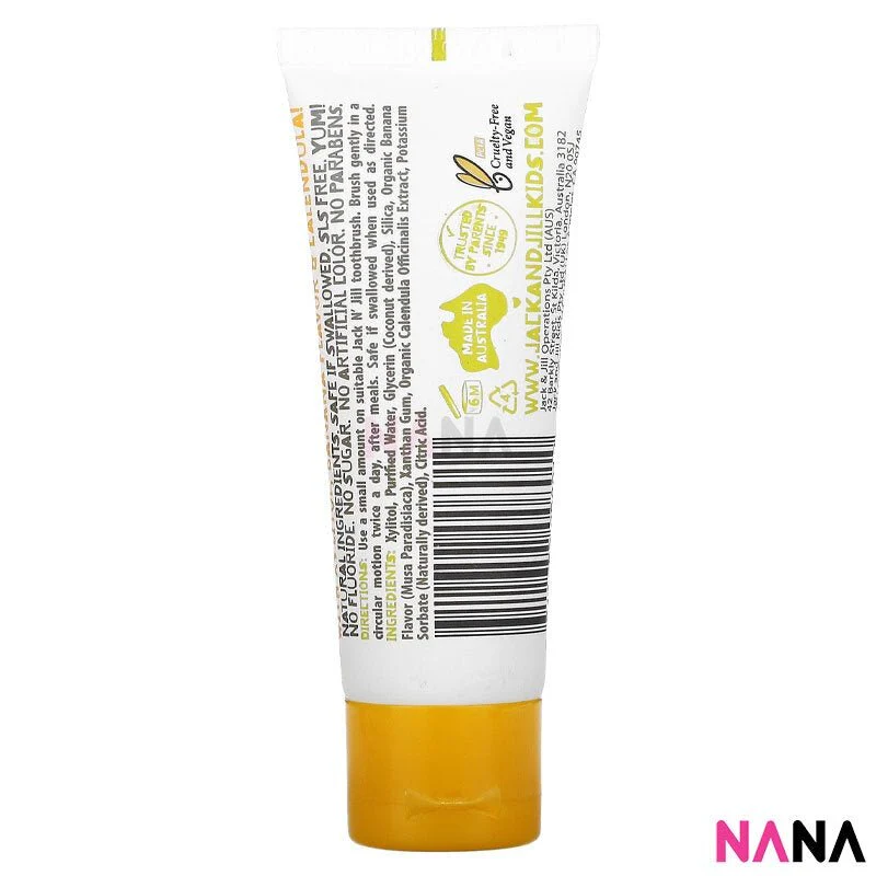 Jack n Jill Kids Natural Toothpaste (Banana) 50g - Image 2
