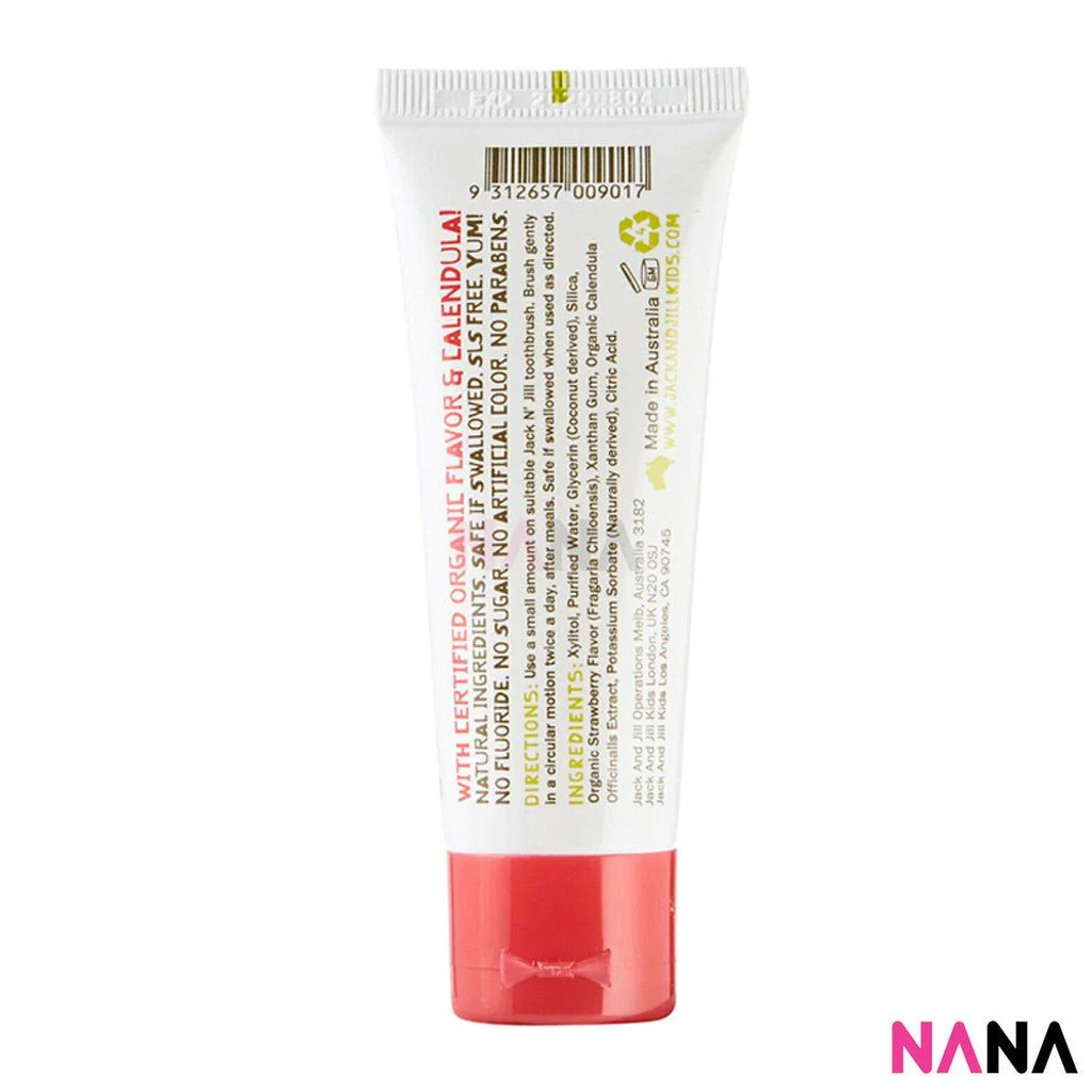 Jack N' Jill Kids Natural Toothpaste (Strawberry) 50g - Image 2