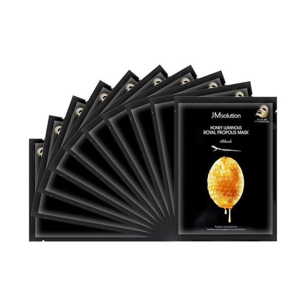JM Solution Honey Luminous Royal Propolis Mask (10 Sheets) - Image 3