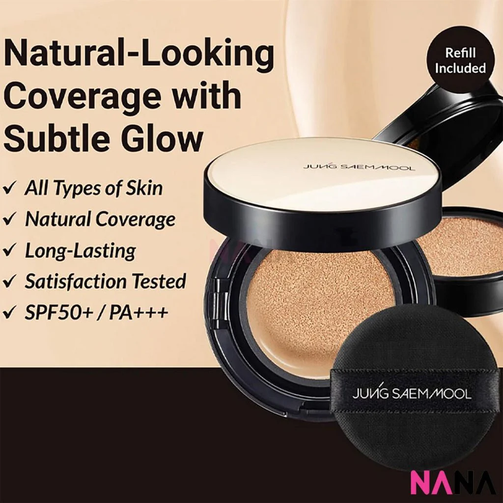 JUNGSAEMMOOL Essential Skin Nuder Cushion SPF50 PA + + + - Fair Light 28g - Image 3