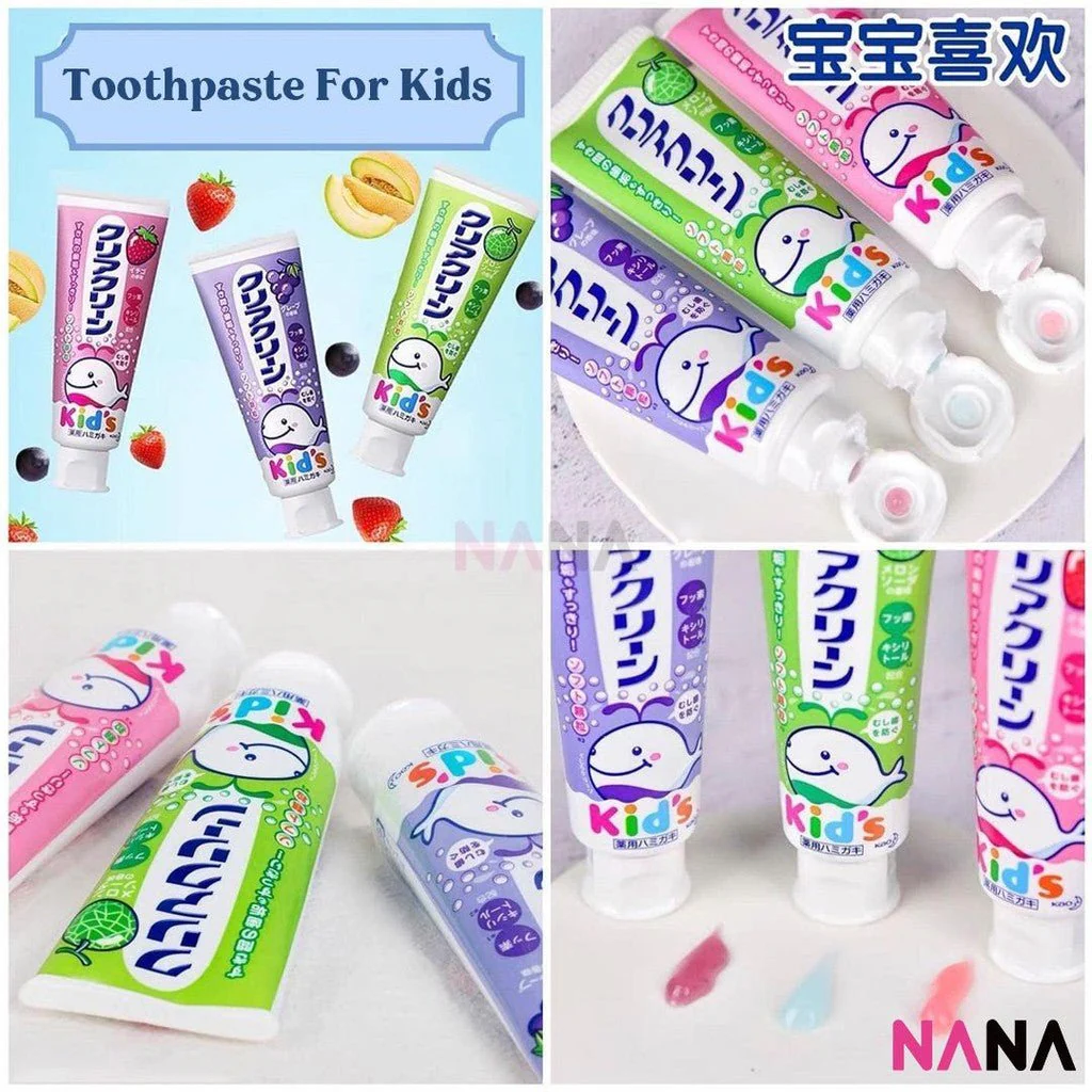 KAO CLEAR CLEAN Kid's Toothpaste - Strawberry Flavor 70g - Image 4