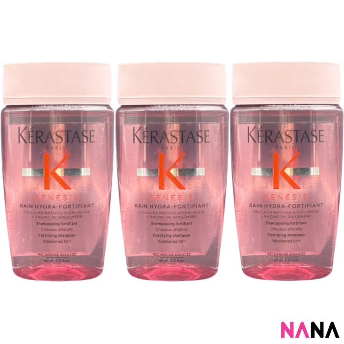 KERASTASE Genesis Bain Hydra-Fortifiant Shampoo Sample Pack (80ml x 3/2/1) - Image 4