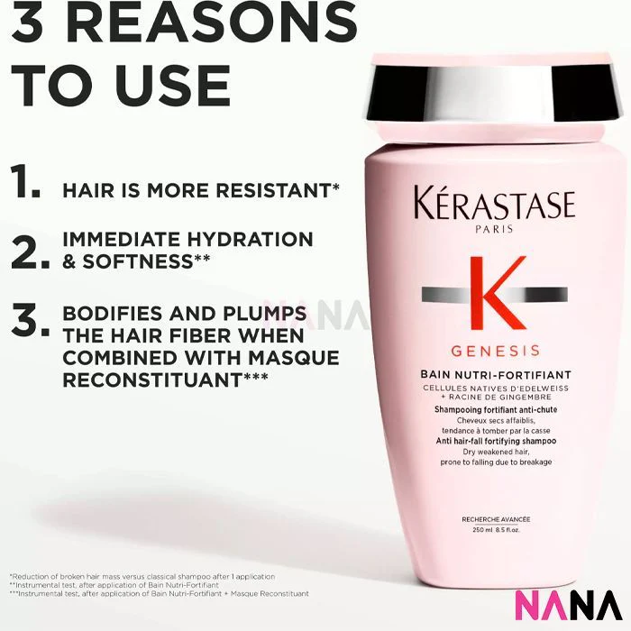 KÉRASTASE Genesis Bain Nutri-Fortifiant Shampoo 250ml - Image 2