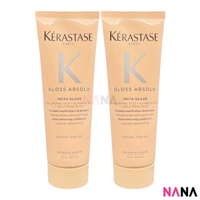 KÉRASTASE Gloss Absolu Insta Glaze Anti-frizz Conditioner 75ml x2