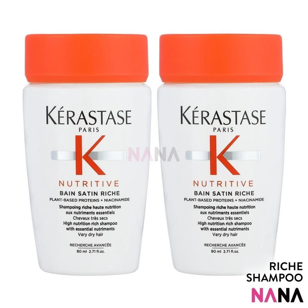 KERASTASE Nutritive Bain Satin Riche Shampoo Sample Pack (80ml x 3/2/1) - Image 5