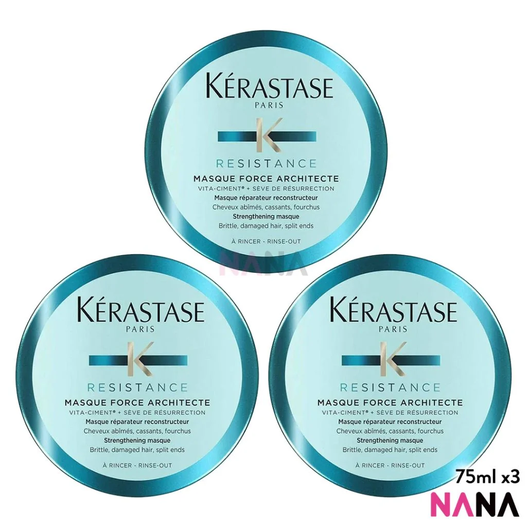 KÉRASTASE Resistance Masque Force Architecte Hair Mask Sample Pack (75ml x 3/2/1) - Image 4