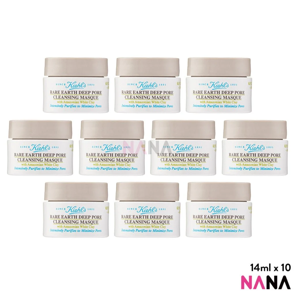 Kiehl’s Rare Earth Deep Pore Cleansing Masque Sample Pack (14ml x 10/8/4/2) - Image 5