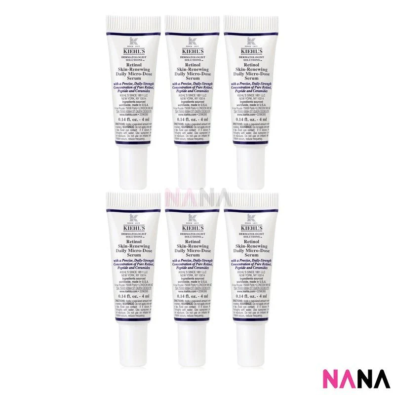Kiehl’s Retinol Skin-Renewing Daily Micro-Dose Serum Sample Pack (4ml x 12/6) - Image 6