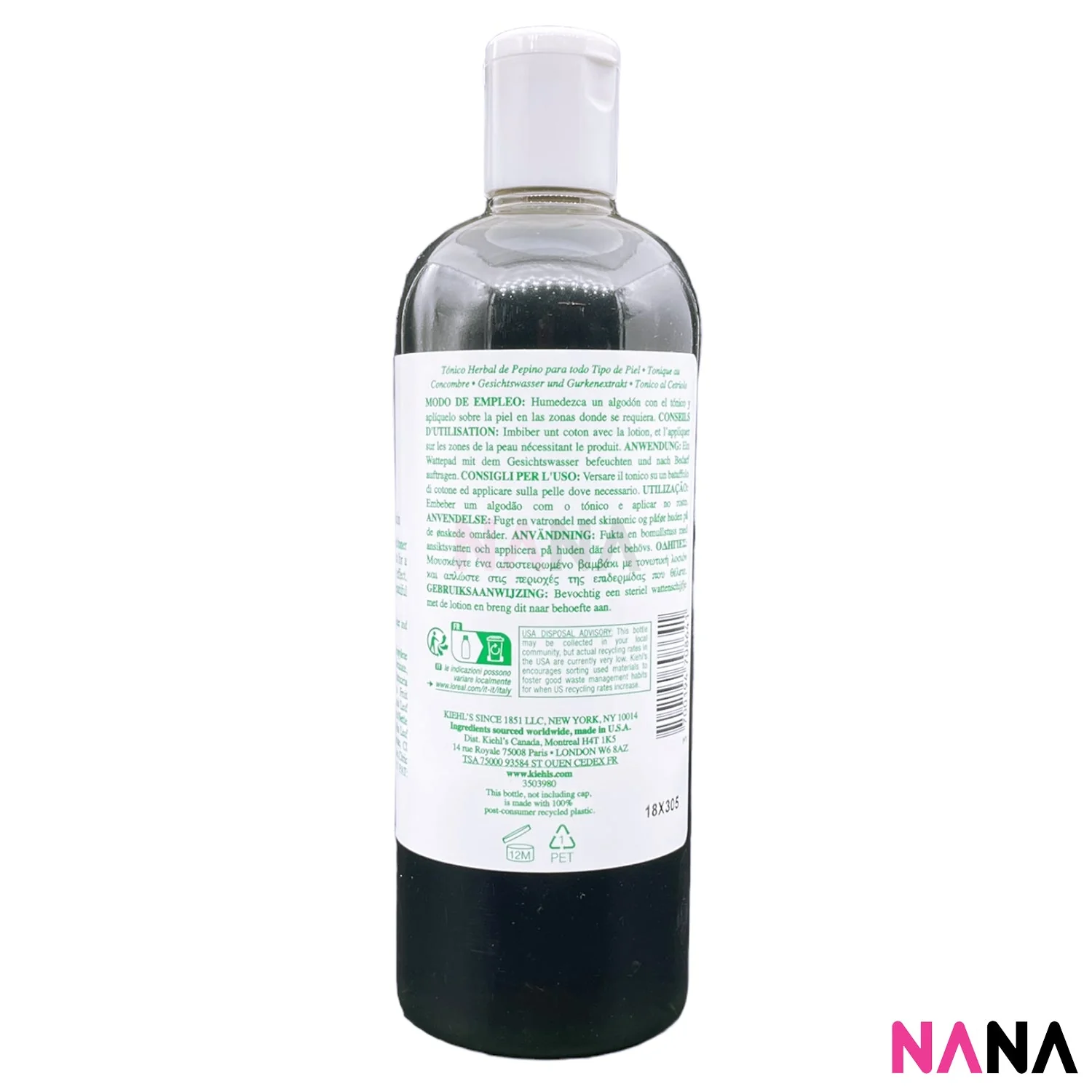 Kiehl's Cucumber Herbal Toner 500ml - Image 2
