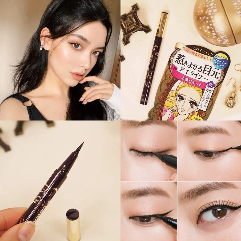 Kiss Me Heroine Make Mascara/ Eyeliner (Eyeliner: 01 Jet Black, 02 Bitter Brown, 03 Tea Black) (Mascara: Long & Curl Black, Volume & Curl Black, Long & Curl Deep Black, Volume&Curl Jet Black , Long & Curl AF Brown, Volume & Curl AF Brown) - Image 3