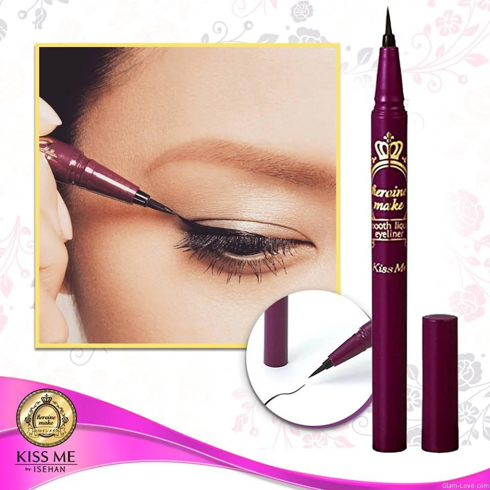 Kiss Me Heroine Make Smooth Liquid Eyeliner #01 Jet Black - Image 4