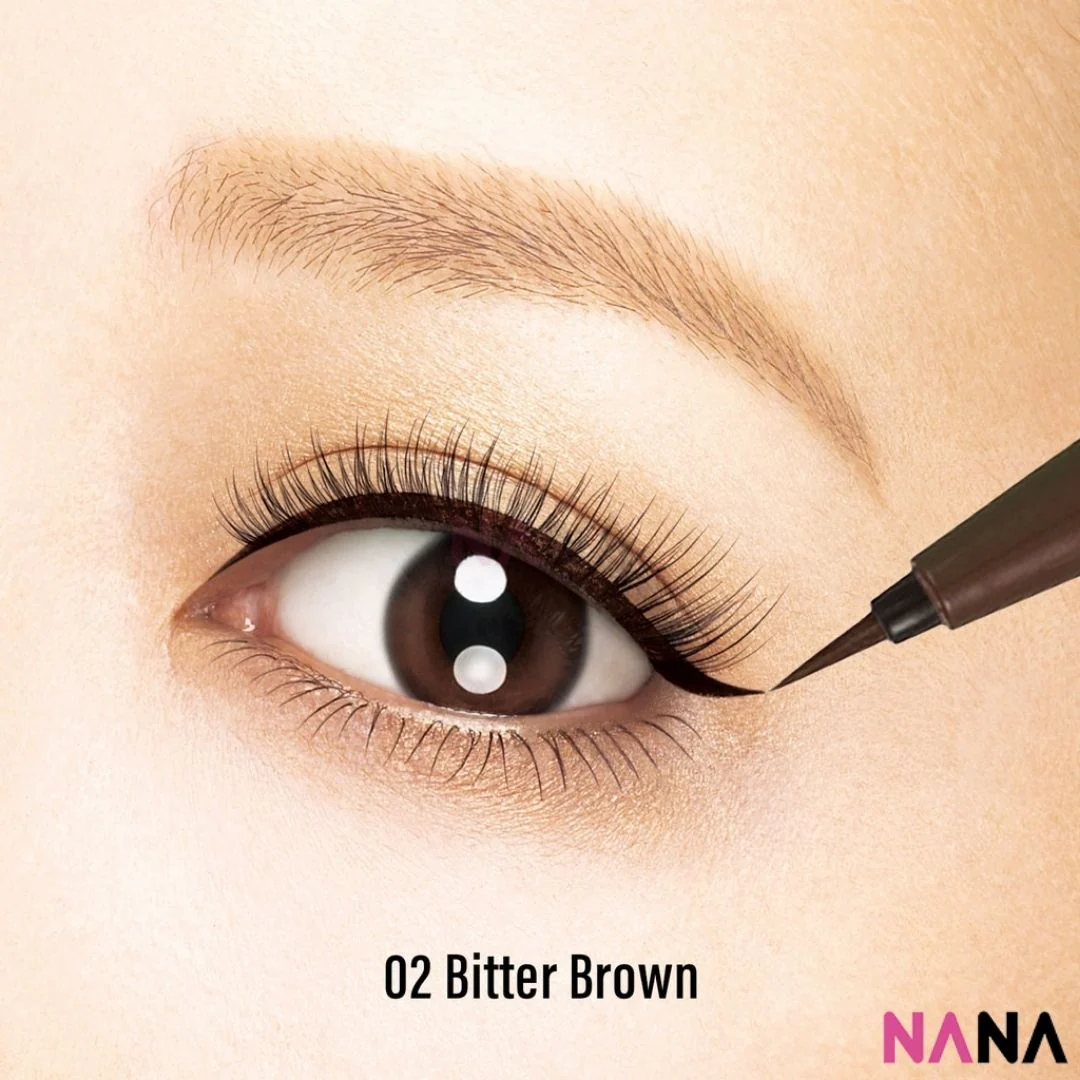 Kiss Me Heroine Make Smooth Liquid Eyeliner #02 Bitter Brown - Image 4