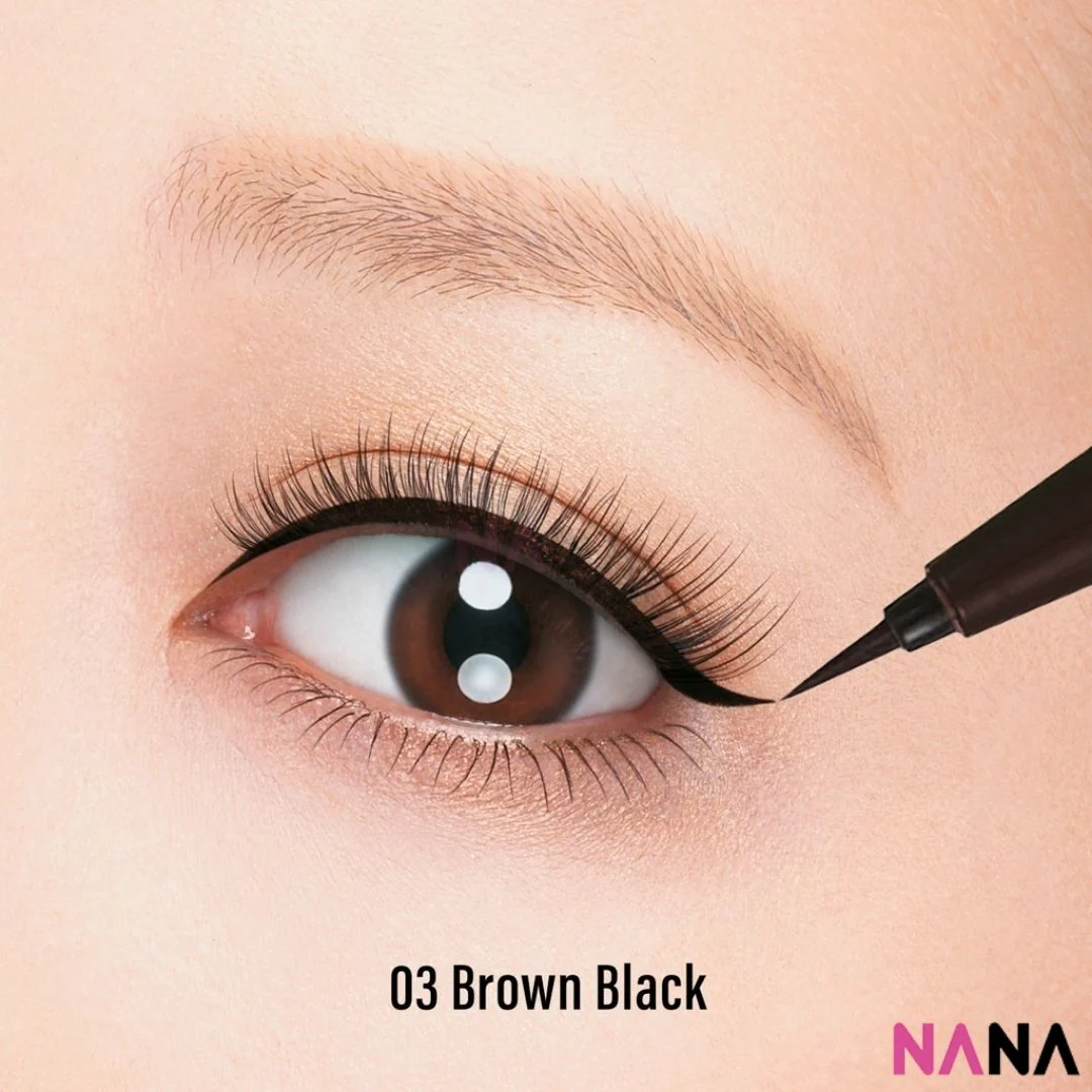 Kiss Me Heroine Make Smooth Liquid Eyeliner #03 Tea Black - Image 3
