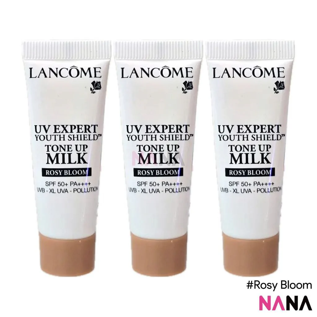 LANCÔME UV Expert Youth Shield Tone Up Milk SPF 50 / PA ++++ #Rosy Bloom Sample Pack (10ml x 3/6) - Image 4