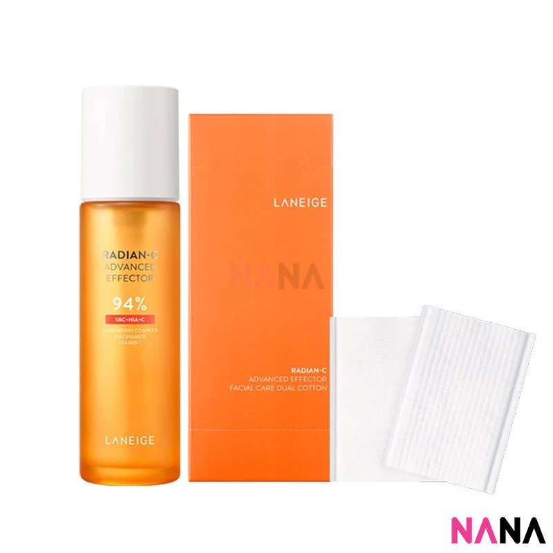 Laneige Radian-C Advanced Effector 150ml (Have Facial Cotton 60 Sheet) - Image 3