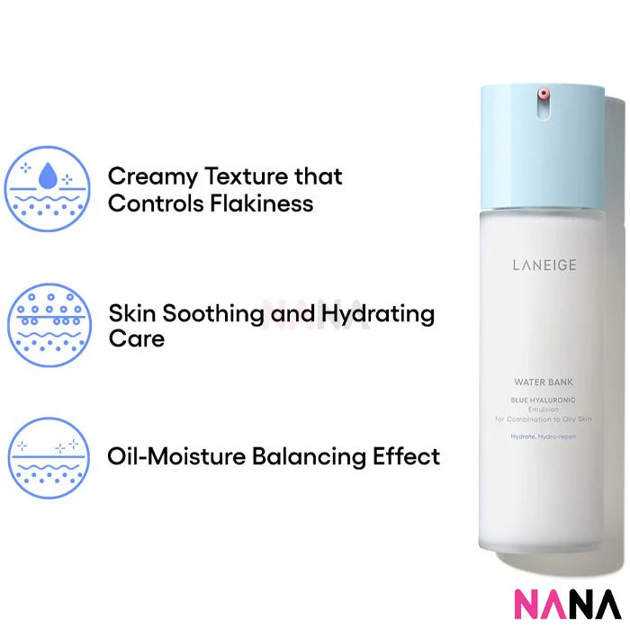 Laneige Water Bank Blue Hyaluronic Emulsion 120ml (For Combination to Oily Skin) - Image 4