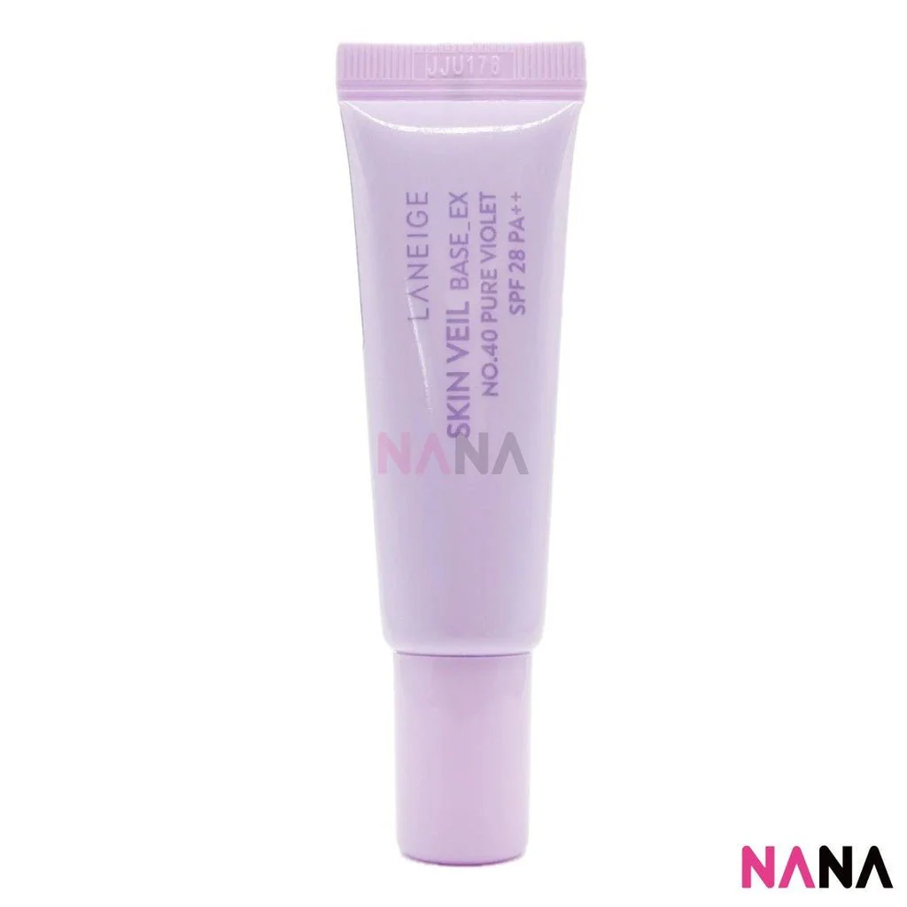 Laneige Skin Veil Base EX SPF28 PA++ #No. 40 Pure Violet Sample Pack (10ml x 6/3) - Image 2