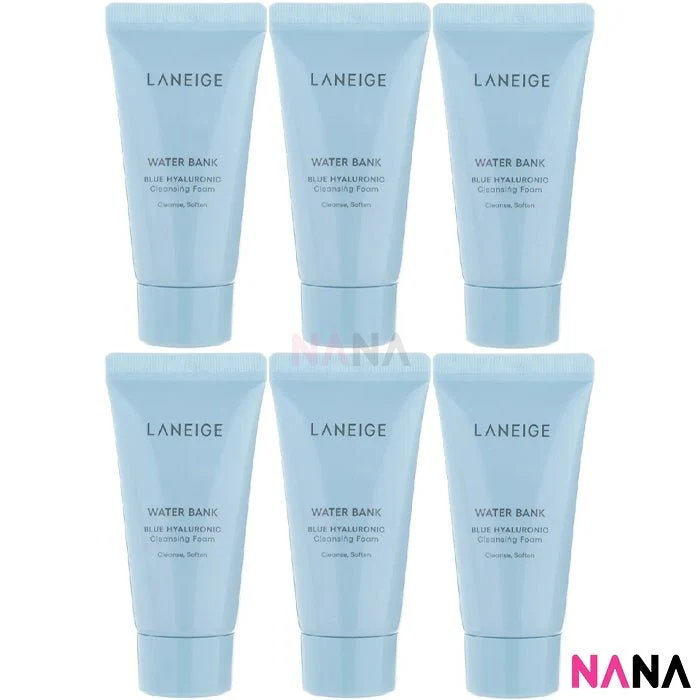LANEIGE Water Bank Blue Hyaluronic Cleansing Foam Sample Pack (30ml x 3/6) - Image 4