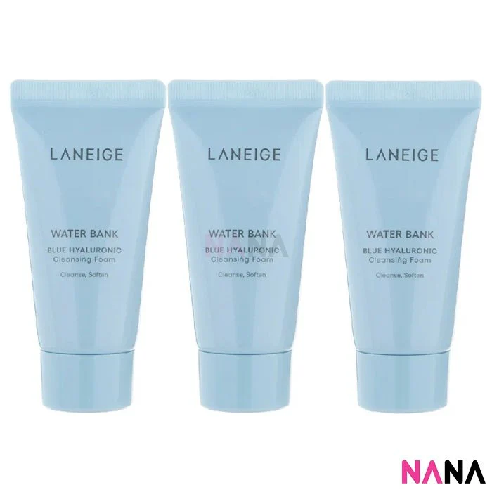 LANEIGE Water Bank Blue Hyaluronic Cleansing Foam Sample Pack (30ml x 3/6) - Image 5
