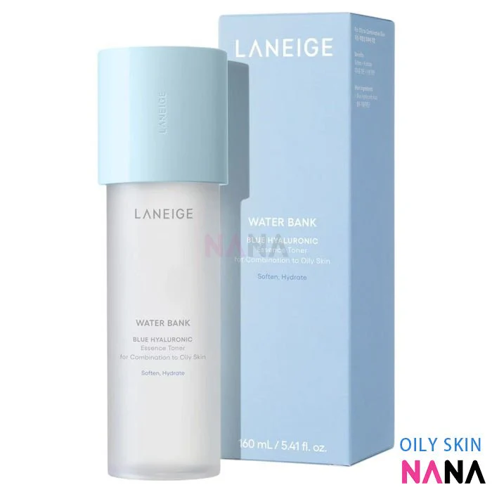 LANEIGE Water Bank Blue Hyaluronic Duo Set (Toner 160ml + Emulsion120ml) For Combination to Oily skin - Image 2