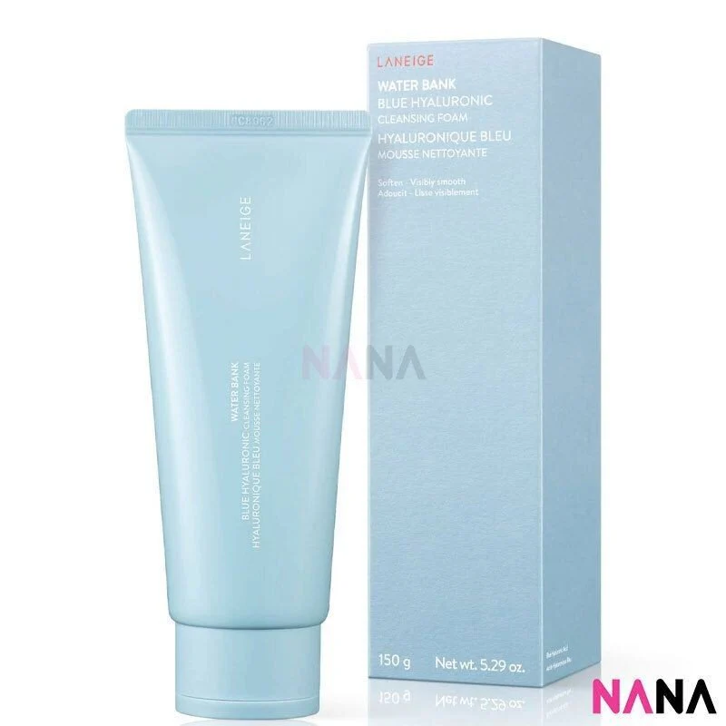 Laneige Water Bank Blue Hyaluronic Exfoliation Cleansing Foam 150g x2 - Image 2