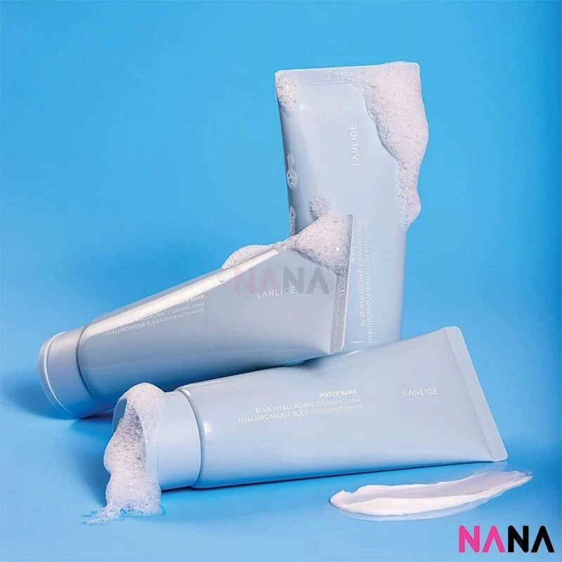 Laneige Water Bank Blue Hyaluronic Exfoliation Cleansing Foam 150g x2 - Image 4
