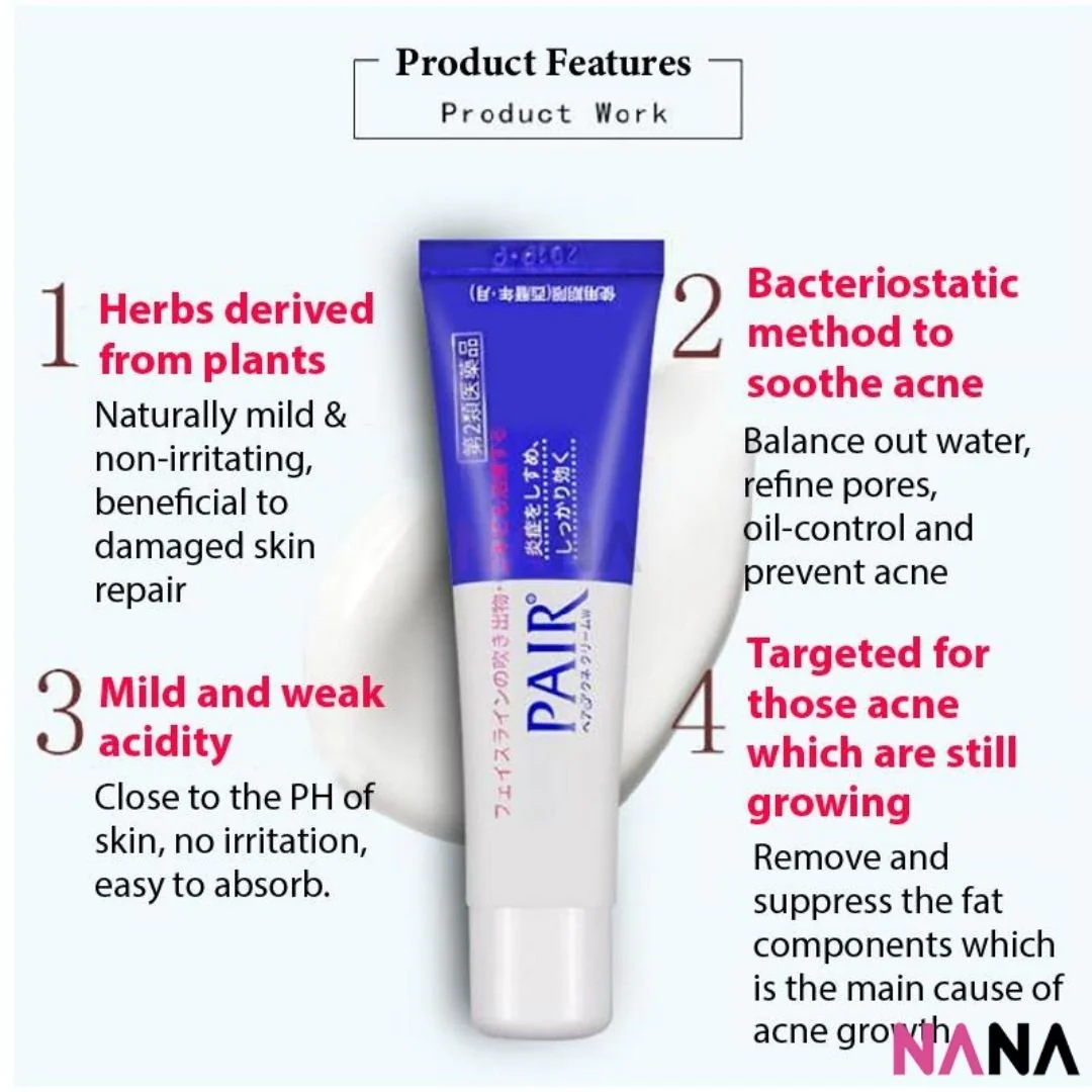 LION (JAPAN) PAIR Acne Cream W 24g Antibacterial Acne Face Cream - Image 8