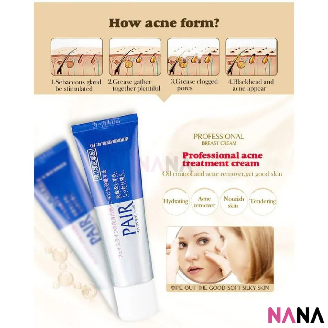 LION (JAPAN) PAIR Acne Cream W 24g Antibacterial Acne Face Cream - Image 9