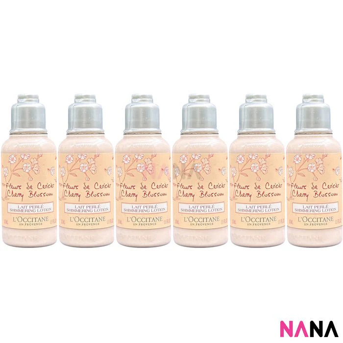 L'Occitane Cherry Blossom Shimmering Lotion Sample Pack (35ml x 9/6/3) - Image 4