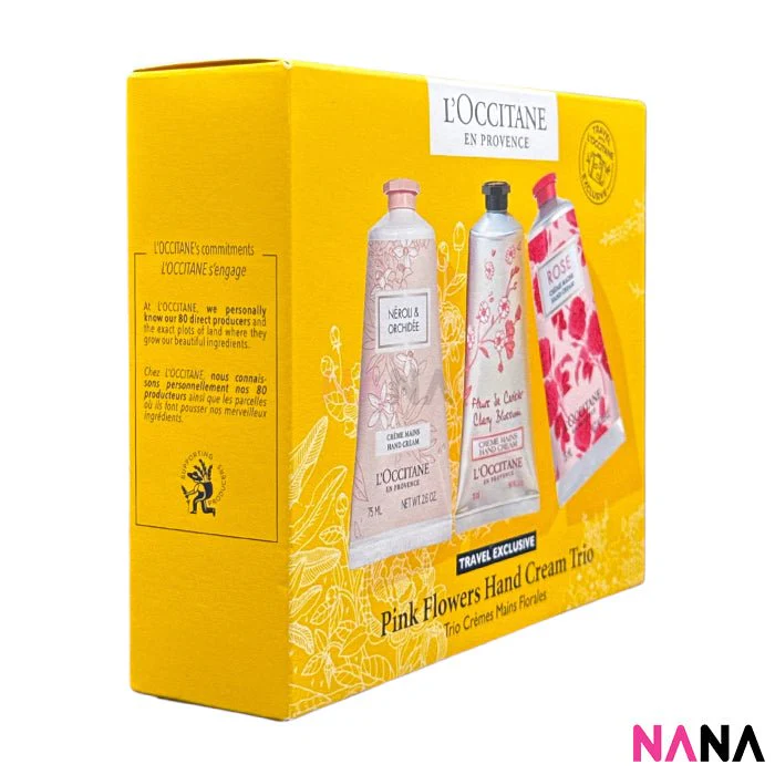 L'OCCITANE Pink Flowers Hand Cream Trio 3 x 75ml - Image 3