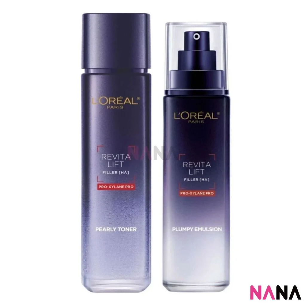 L'Oréal Paris REVITALIFT Filler Ha Pro-Xylane PRO pearly (Toner 130ml + Emulsion 110ml)