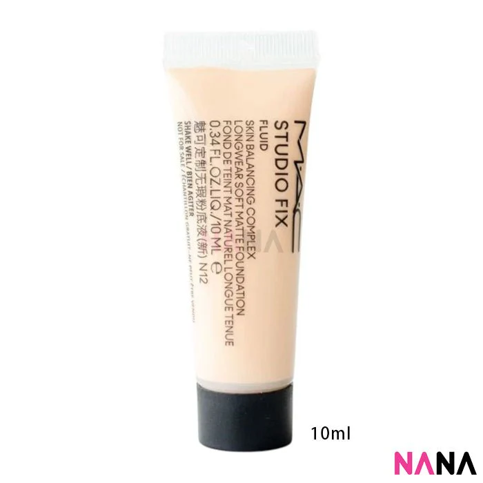 M.A.C Studio Fix Fluid Skin Balancing Complex Longwear Soft Matte Foundation #N12 10ml x3 - Image 2