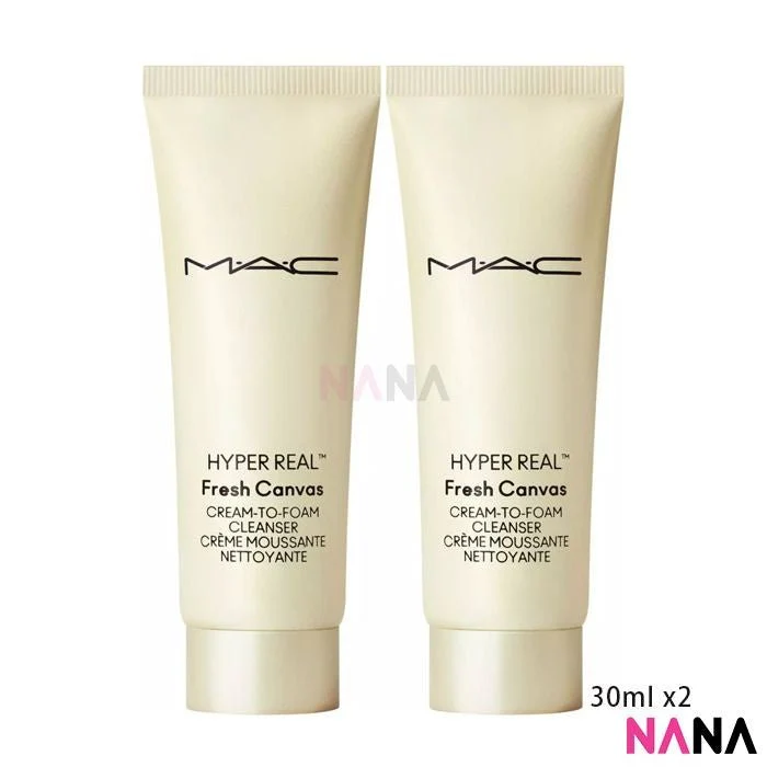 MAC Hyper Real Fresh Canvas Cream-To-Foam Cleanser Sample Pack (30ml x 4/2) - Image 6