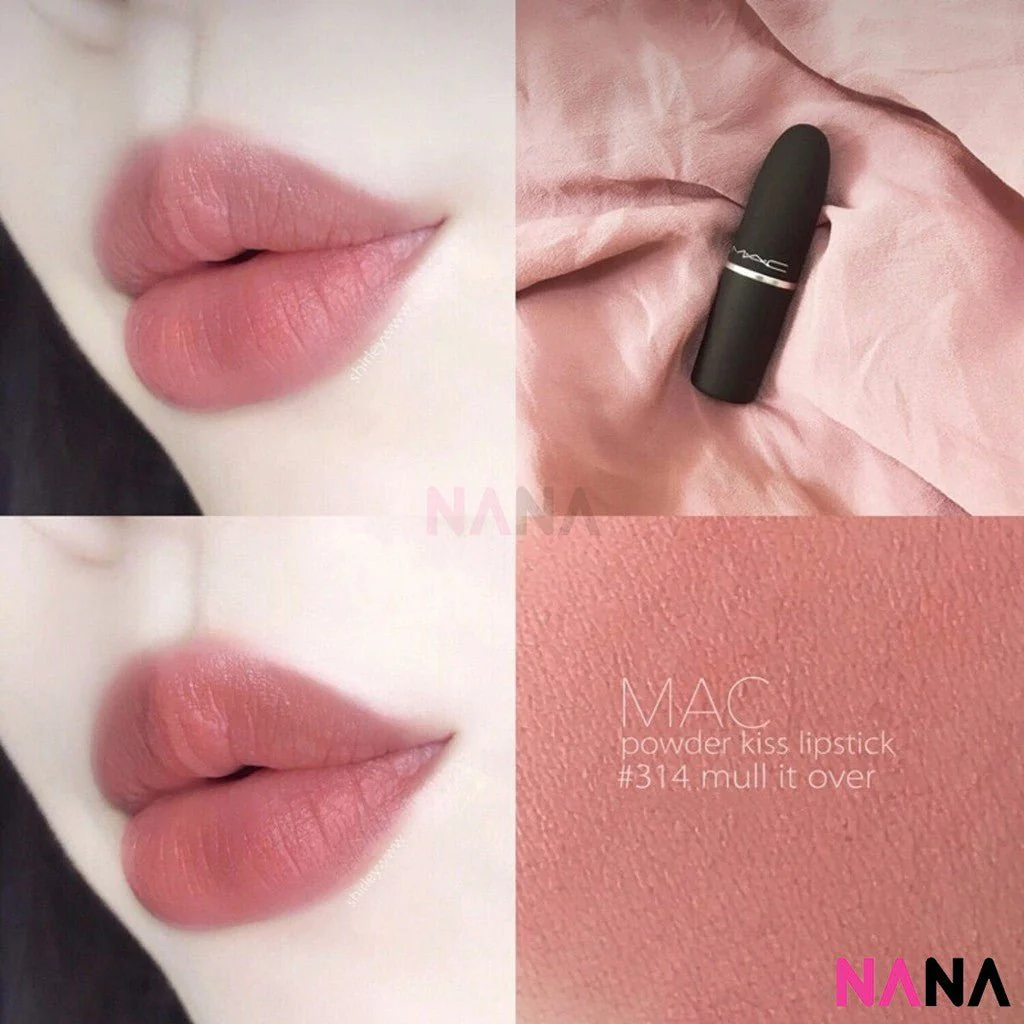 MAC Matte Lipstick Power Kiss Lipstick - Mull It Over #314 3g - Image 3