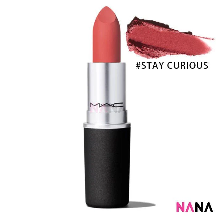 MAC Powder Kiss Lipstick 3g [#314 MULL IT OVER, #316 DEVOTED TO CHILI, #922 WERK,WERK,WERK, #923 STAY CURIOUS, #926 DUBONNET BUZZ, #930 BRICKTHROUGH] - Image 10