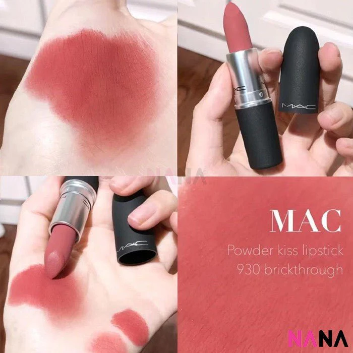 MAC Powder Kiss Lipstick 3g [#314 MULL IT OVER, #316 DEVOTED TO CHILI, #922 WERK,WERK,WERK, #923 STAY CURIOUS, #926 DUBONNET BUZZ, #930 BRICKTHROUGH] - Image 4