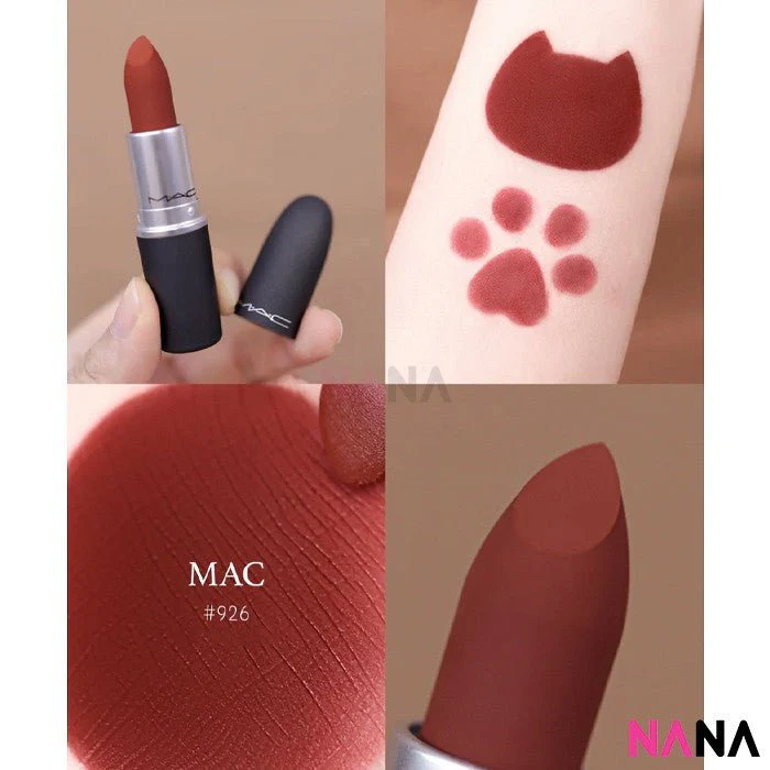 MAC Powder Kiss Lipstick 3g [#314 MULL IT OVER, #316 DEVOTED TO CHILI, #922 WERK,WERK,WERK, #923 STAY CURIOUS, #926 DUBONNET BUZZ, #930 BRICKTHROUGH] - Image 5
