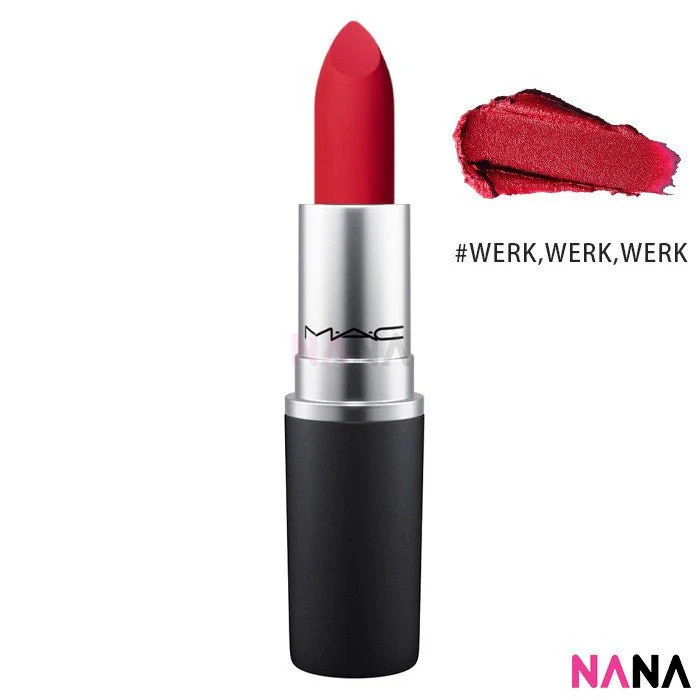 MAC Powder Kiss Lipstick 3g [#314 MULL IT OVER, #316 DEVOTED TO CHILI, #922 WERK,WERK,WERK, #923 STAY CURIOUS, #926 DUBONNET BUZZ, #930 BRICKTHROUGH] - Image 9