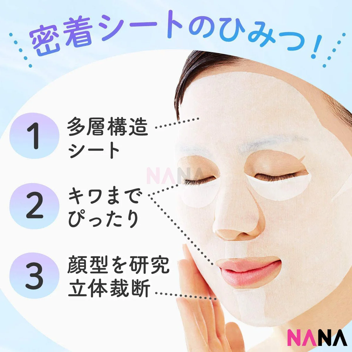 MANDOM Barrier Repair Facial Mask Acid Super Moist 5 Sheets - Image 5