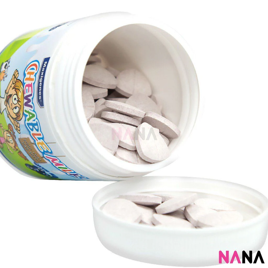 MaxiGenes Chewable Milk With Blueberry 150 Tablets - Image 5